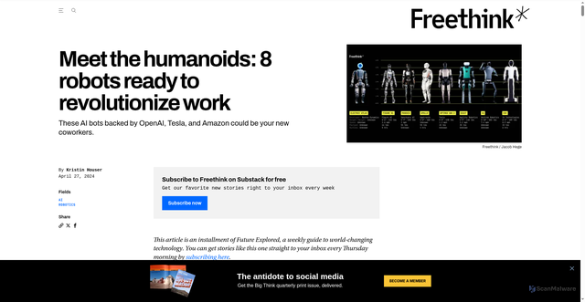 Security scan screenshot of https://www.freethink.com/robots-ai/humanoids