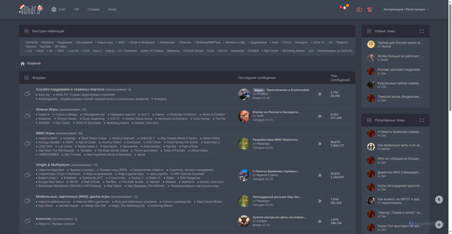Security scan screenshot of https://forums.goha.ru