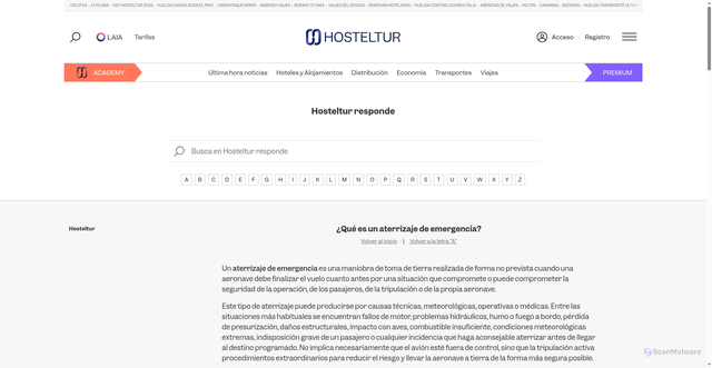 Security scan screenshot of https://www.hosteltur.com/hosteltur-responde/aterrizaje-emergencia