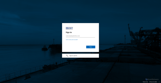 Security scan screenshot of https://tph-my.sharepoint.com