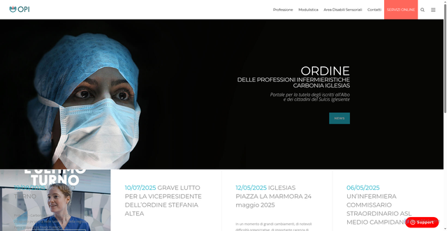 Security scan screenshot of https://www.opicarboniaiglesias.it/