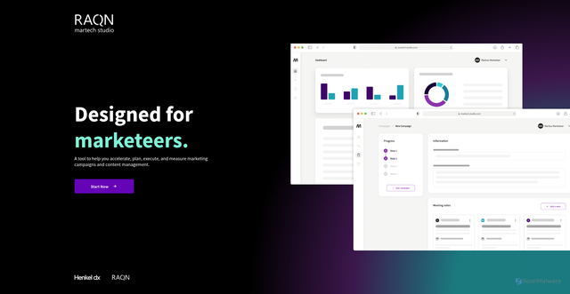 Security scan screenshot of https://dev.martech.henkelgroup.cloud