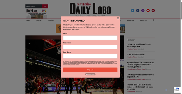 Security scan screenshot of https://www.dailylobo.com/article/2025/07/opinion-a-preview-of-the-lobo-mens-basketball-team