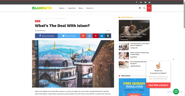 Security scan screenshot of https://www.islamfaith.com/whats-the-deal-with-islam/