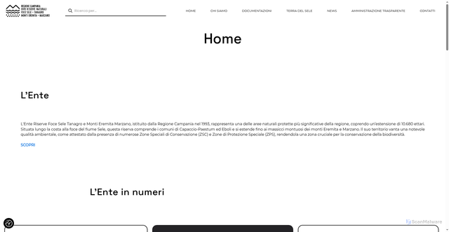 Security scan screenshot of https://www.riservasele.it