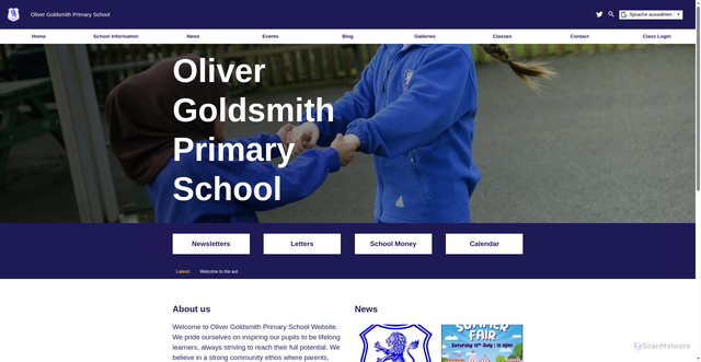 Security scan screenshot of https://www.olivergoldsmith.brent.sch.uk/