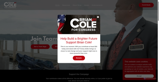 Security scan screenshot of https://cole4nh.com/