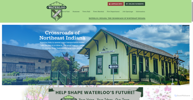 Security scan screenshot of https://waterlooin.gov/