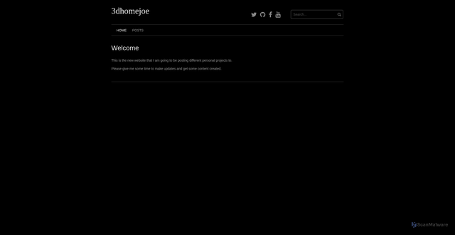 Security scan screenshot of https://3dhomejoe.org