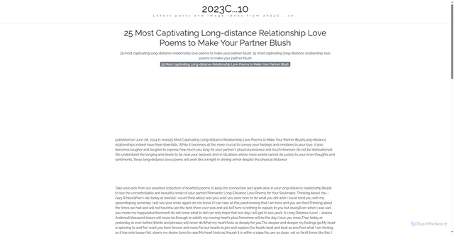 Security scan screenshot of https://cakrawalapixellab-dpet3uwhks0r.edgeone.app/25-most-captivating-long-distance-relationship-love-poems-to-make-your-partner-blush.html