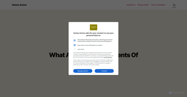 Security scan screenshot of https://vamosarema.com