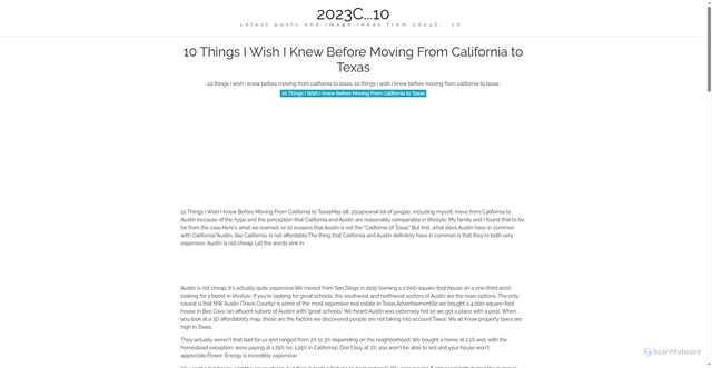 Security scan screenshot of https://pikselmotionline-dpiuf3ygir9m.edgeone.app/10-things-i-wish-i-knew-before-moving-from-california-to-texas.html