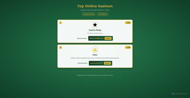 Security scan screenshot of http://81950152663473945.podbex.com/