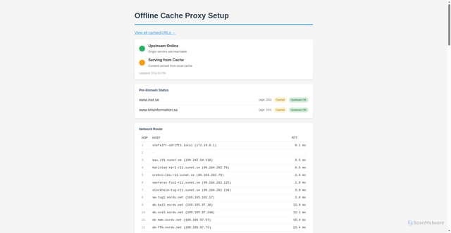 Security scan screenshot of https://xn--ia-fka.se