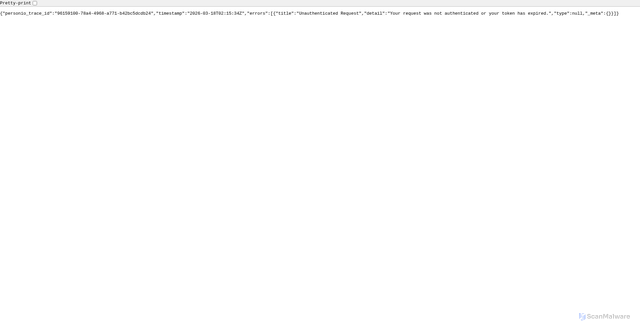 Security scan screenshot of https://app.personio-dev.com
