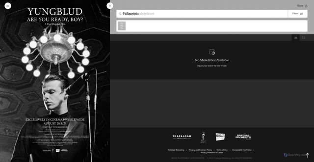Security scan screenshot of https://www.yungblud.film/