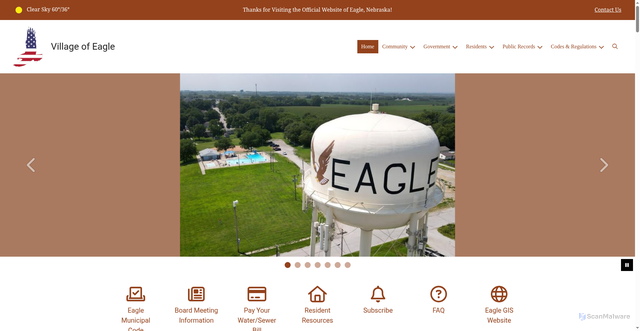 Security scan screenshot of https://eaglene.gov/