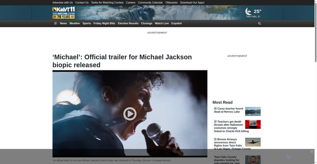 Security scan screenshot of https://www.kmvt.com/2025/11/07/michael-official-trailer-michael-jackson-biopic-released/
