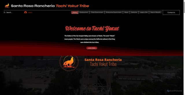 Security scan screenshot of https://www.tachi-yokut-nsn.gov/