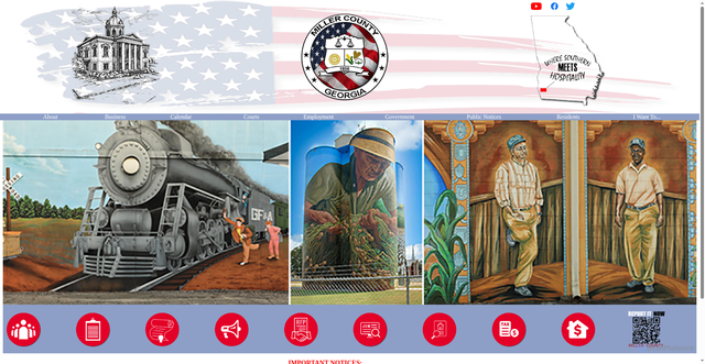 Security scan screenshot of https://millercountyga.gov/