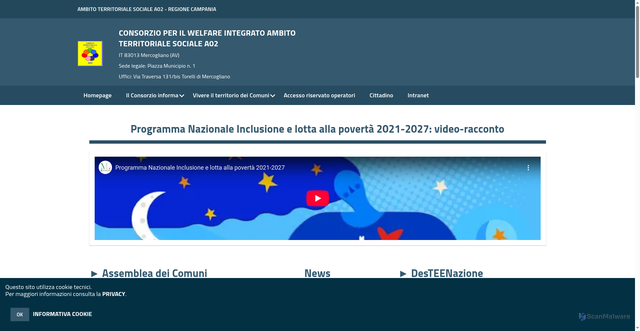Security scan screenshot of https://www.serviziessenziali.it/hh/index.php
