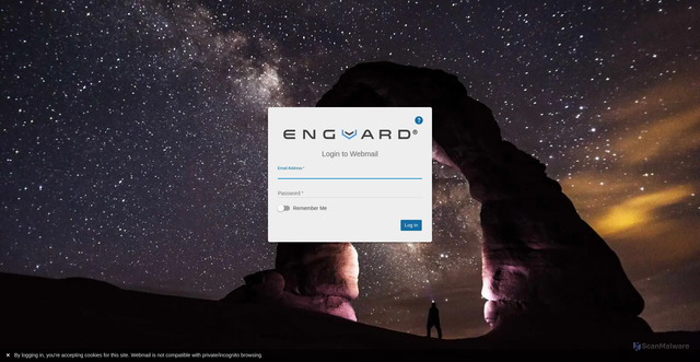 Security scan screenshot of https://mail2.enguard.com