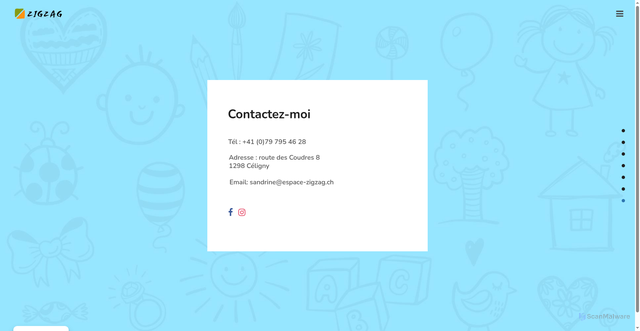 Security scan screenshot of https://espace-zigzag.ch