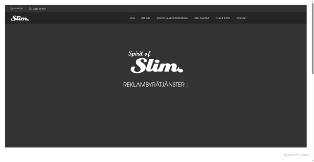 Security scan screenshot of https://spiritofslim.se