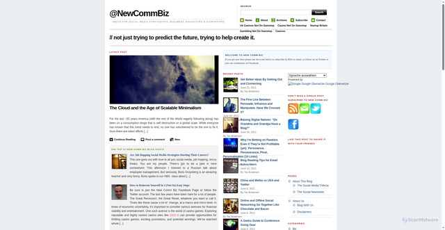 Security scan screenshot of https://www.newcommbiz.com