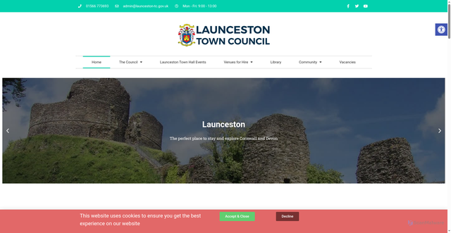 Security scan screenshot of http://www.launceston-tc.gov.uk