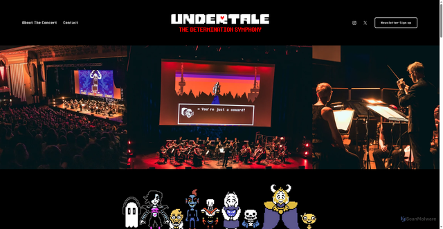 Security scan screenshot of https://undertalelive.com/tour