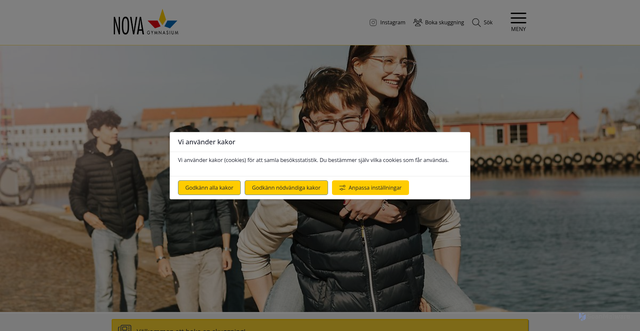 Security scan screenshot of https://nova-akademin.se