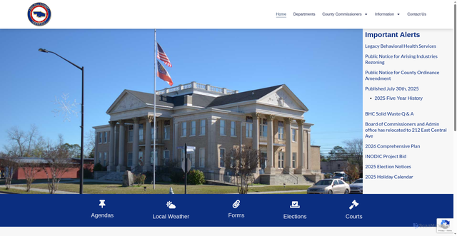 Security scan screenshot of https://www.benhillcounty-ga.gov/