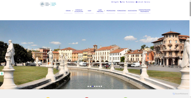 Security scan screenshot of https://www.assistentisociali.veneto.it/