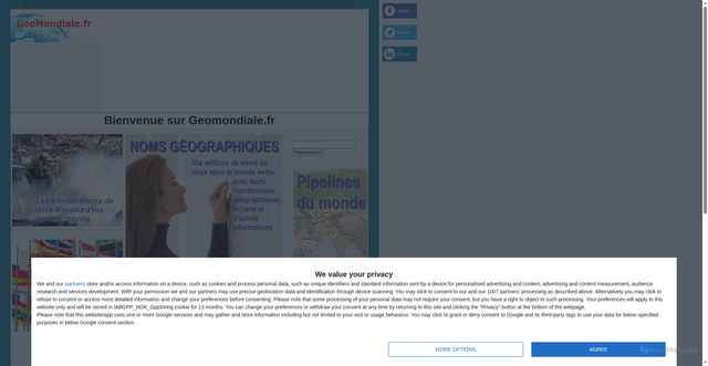 Security scan screenshot of https://geomondiale.fr
