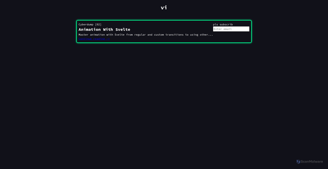 Security scan screenshot of vi-fyi.pages.dev