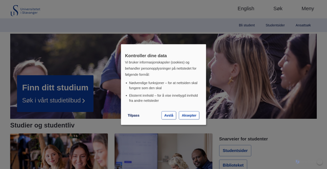 Security scan screenshot of https://uis.no