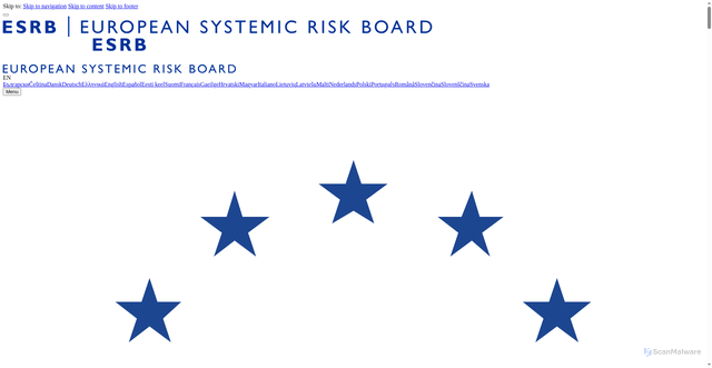 Security scan screenshot of https://www.esrb.europa.eu/home/html/index.en.html