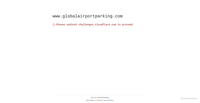 Security scan screenshot of https://globalairportparking.com