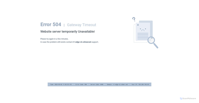 Security scan screenshot of https://r1-edge-v2.s3mer.net