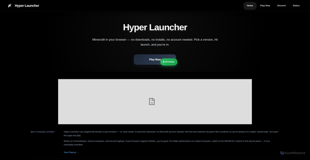 Security scan screenshot of https://hyper-network.net