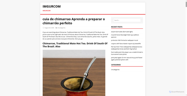 Security scan screenshot of https://imgurcom.pages.dev/post/cuia-de-chimarrao/