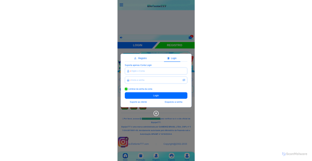 Security scan screenshot of http://elefante777.mom/