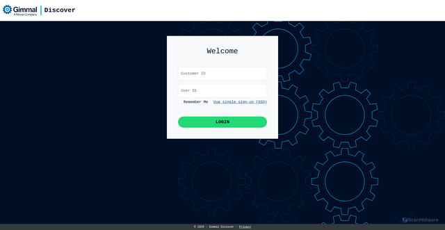 Security scan screenshot of https://discover.gimmal.cloud