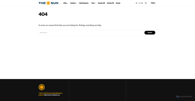Security scan screenshot of https://sjvsun.com/product/us5/beach-riot-womens-andy-top-5832645