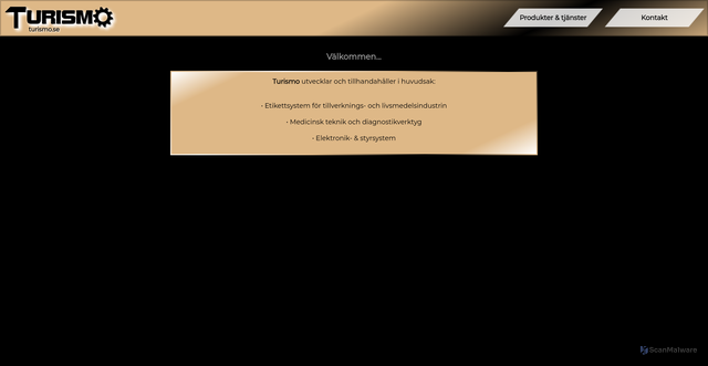 Security scan screenshot of https://turismo.se