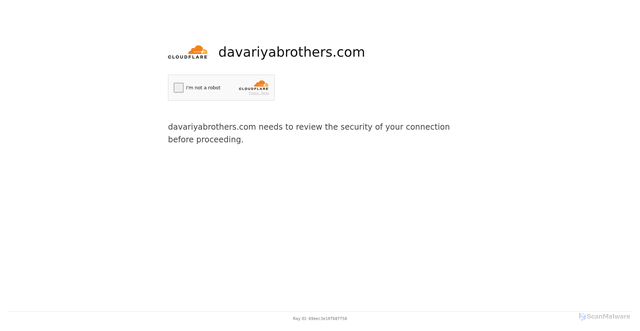 Security scan screenshot of https://davariyabrothers.com