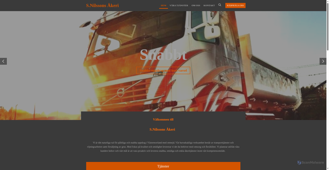 Security scan screenshot of https://snilssonsakeri.se