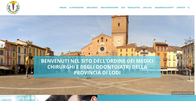 Security scan screenshot of https://www.omceolodi.it/