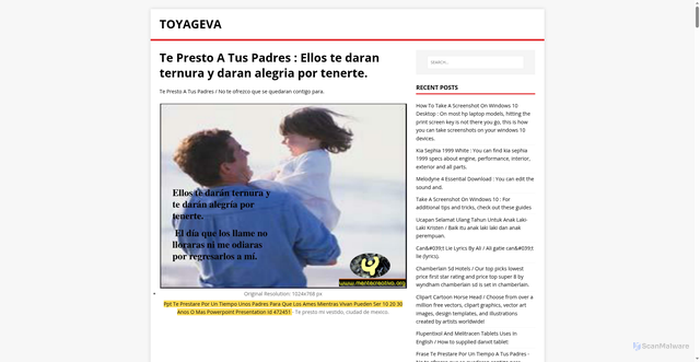 Security scan screenshot of https://avegayot.pages.dev/posts/te-presto-a-tus-padres/